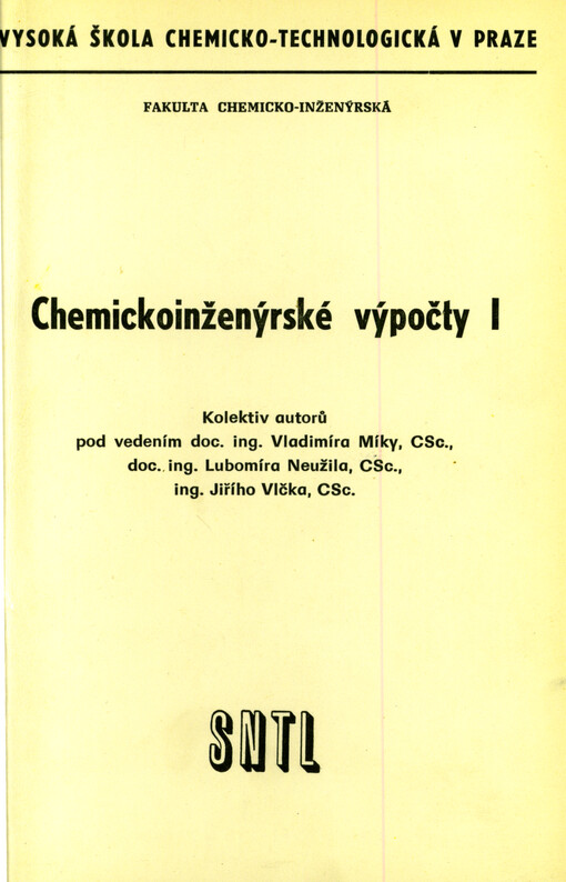 Chemickoinženýrské výpočty
