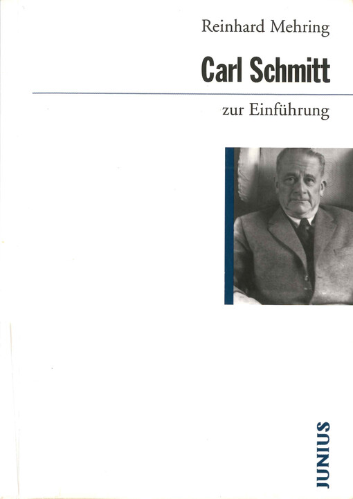 Carl Schmitt zur Einführung