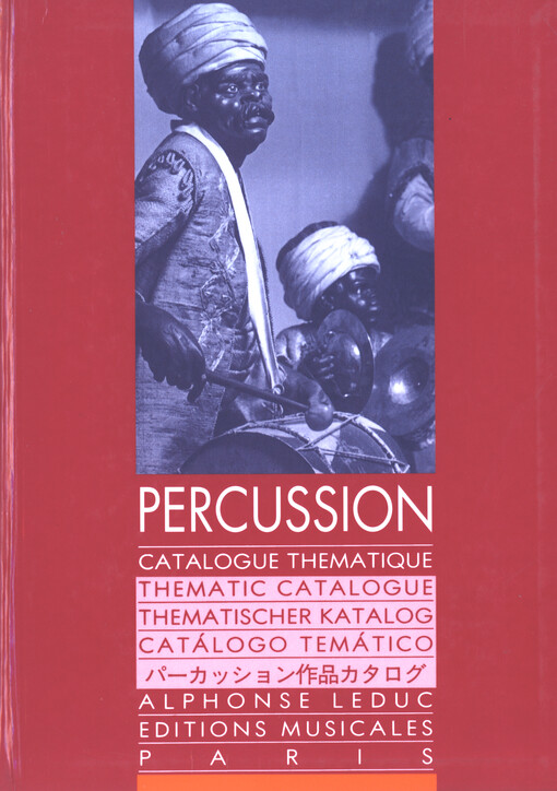 Musique pour percussion: catalogue thématique