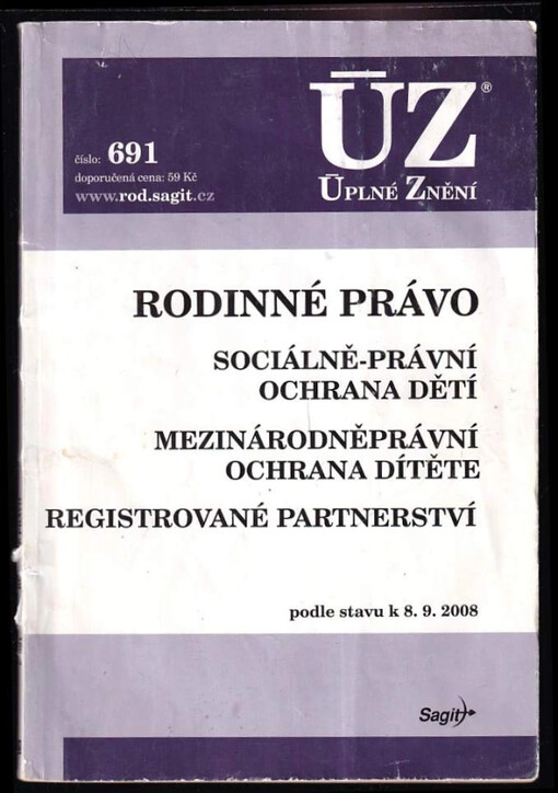 ÚZ č. 691 Rodinné právo; Úplné znění předpisů