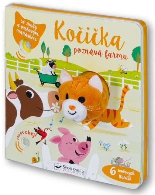 Kočička poznává farmu