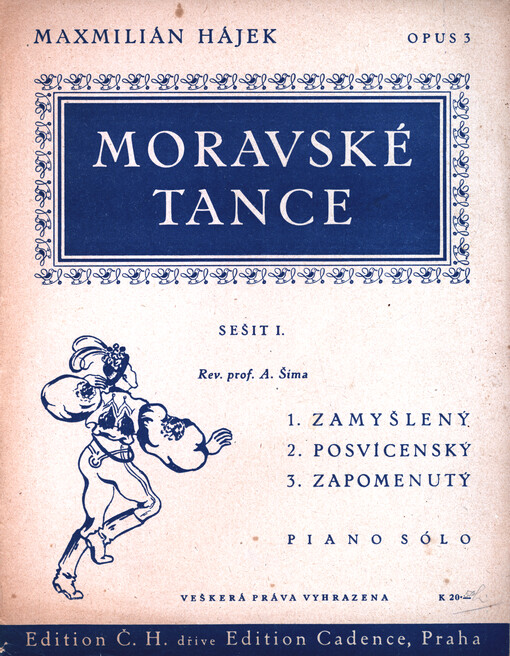 Moravské tance op. 3. Sešit I.