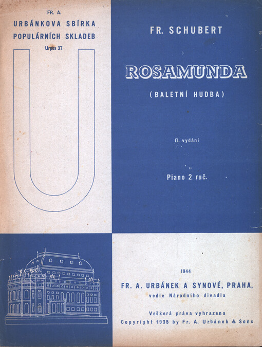 Rosamunda : (baletní hudba) : piano 2 ruč.