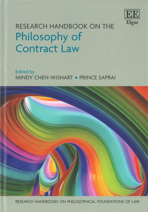 Research handbook on the philosophy of contract law