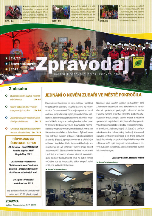 Zpravodaj města Březová a přidružených obcí