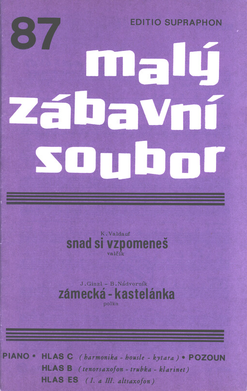 Malý zábavní soubor. 87