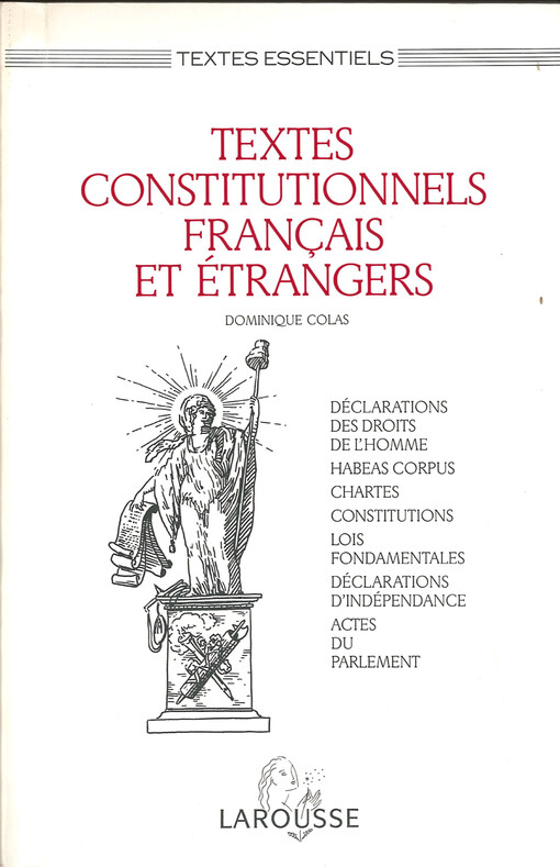 Textes constitutionnels français et étrangers