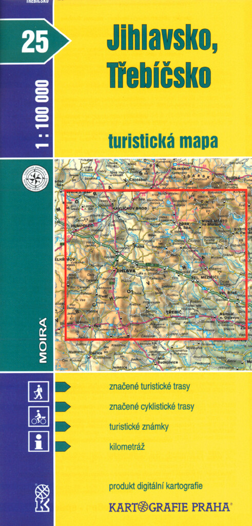Jihlavsko, Třebíčskoturistická mapa 1:100 000