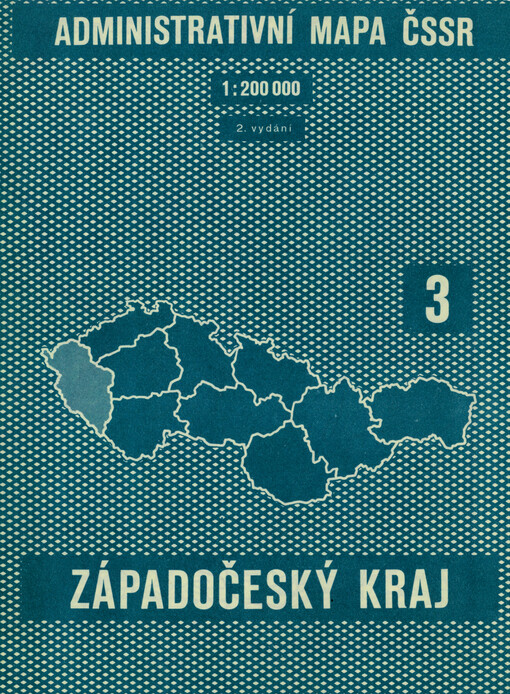 Administrativní mapa ČSSR. 3, Západočeský kraj