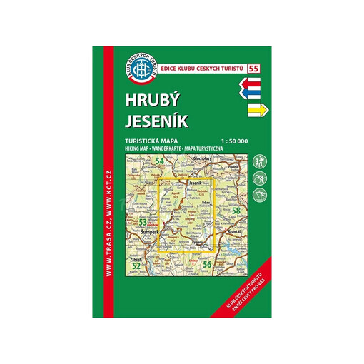 Hrubý Jeseníkturistická mapa 1:50 000