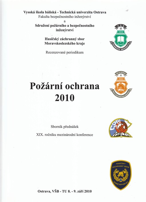 Požární ochrana ... : sborník přednášek ... ročníku mezinárodní konference : Ostrava, VŠB-TU ...