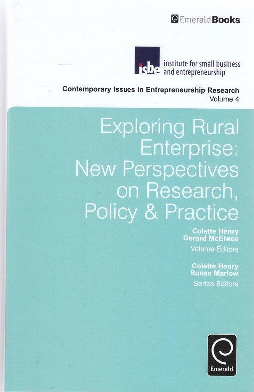 Exploring rural enterprise : edited by Colette Henry, Gerard McElwee