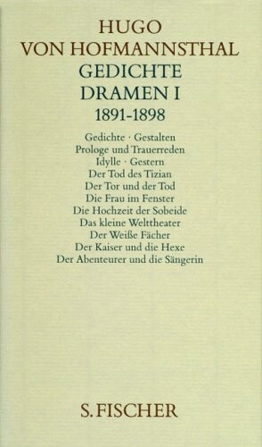 Gesammelte Werke, 10 Bde., geb., 1, Gedichte. Dramen I. (1891-1898)