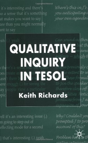 Qualitative inquiry in TESOL