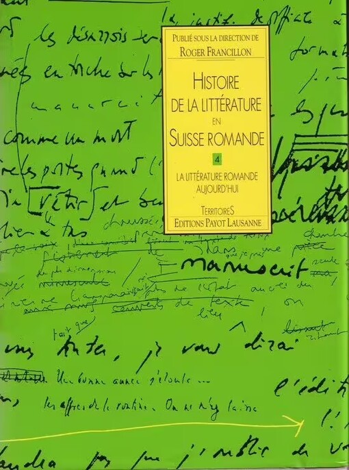 Histoire de la littérature en Suisse romande