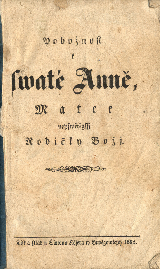 Pobožnost k swaté Anně, matce nejswětěgši rodičky božj