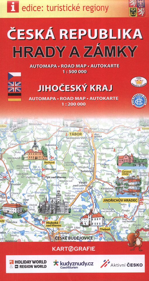 Česká republika : hrady a zámky : automapa ; Jihočeský kraj : automapa