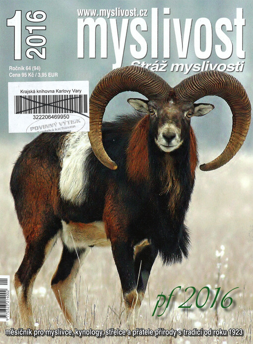 Myslivost : odborný časopis pro lidovou myslivost