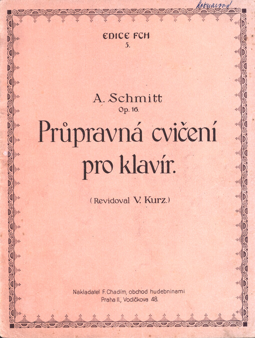 Průpravná cvičení pro klavír op. 16