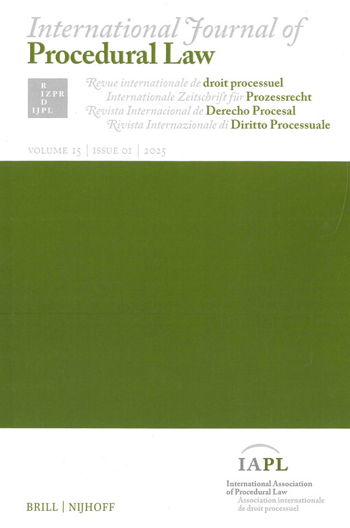 International Journal of Procedural Law