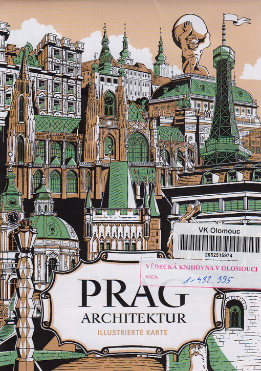 Prag : Architektur : illustrierte Karte