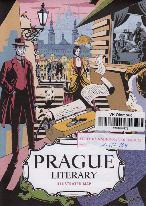 Prague literary : illustrated map