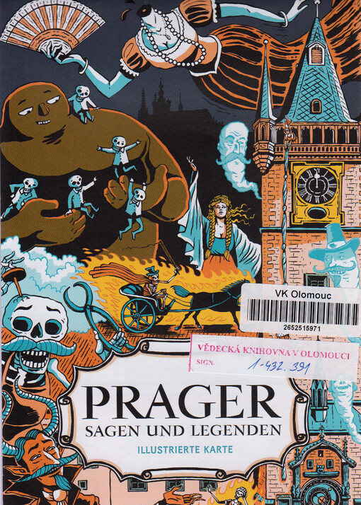 Prager Sagen und Legenden : illustrierte Karte