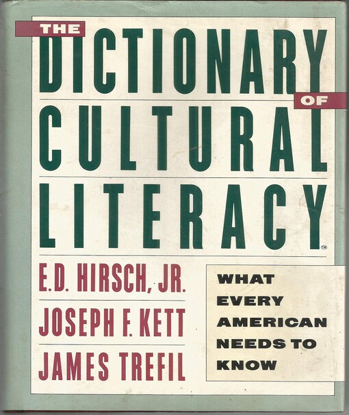 The dictionary of cultural literacy