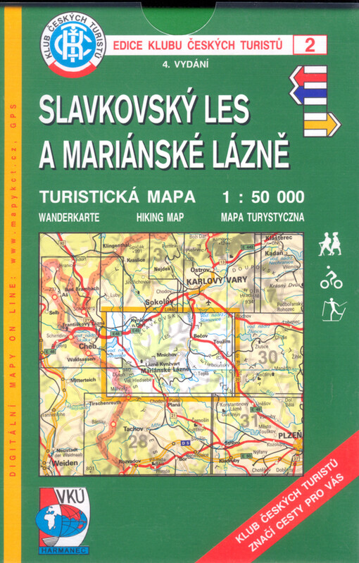 Slavkovský les a Mariánské Lázněturistická mapa 1:50 000