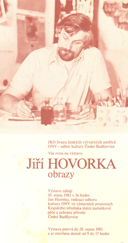 JKO Svazu českých výtvarných umělců, ONV - odbor kultury České Budějovice Vás zvou na výstavu Ladislav Hodný - knižní vazby ...