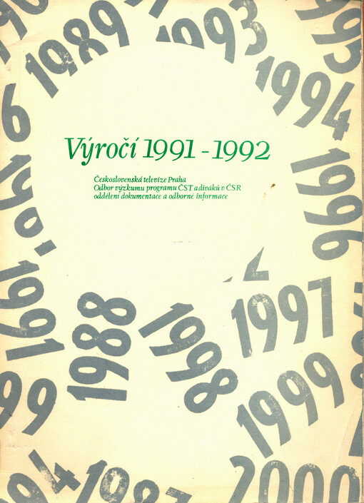 Výročí 1991-1992