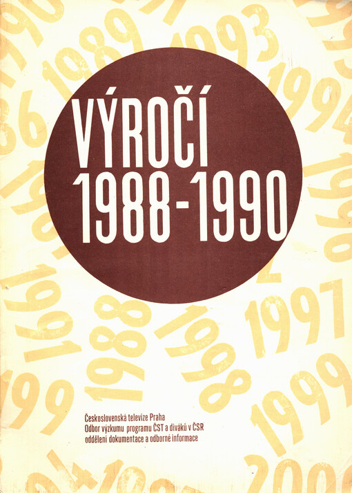 Výročí 1988-1990