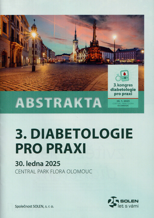 3. diabetologie pro praxi : abstrakta : 30. ledna 2025 Central Park Flora Olomouc
