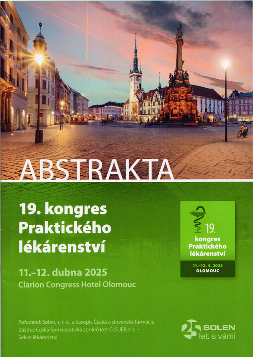 19. kongres praktického lékařství : 11.-12. dubna 2025, Clarion Congress Hotel Olomouc