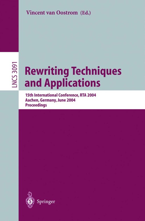 Functional and logic programming :6th international symposium, FLOPS 2002, Aizu, Japan, September 15-17, 2002 : proceedings
