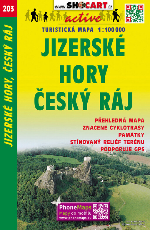 Jizerské hory, Český rájturistická mapa 1:100 000