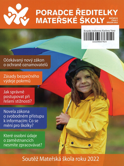 Poradce ředitelky mateřské školy : aktuální informace a praktické rady pro řízení mateřské školy