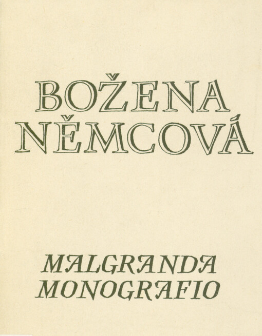 Božena Němcová : malgranda monografio