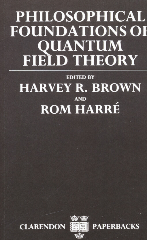 Philosophical foundations of quantum field theory