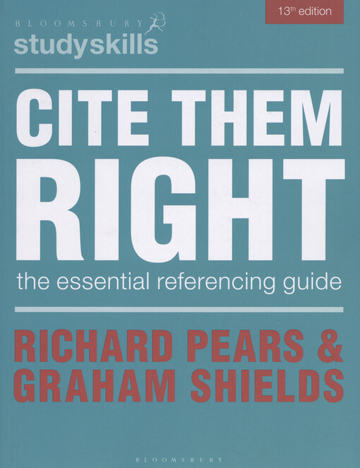Cite them right : the essential referencing guide