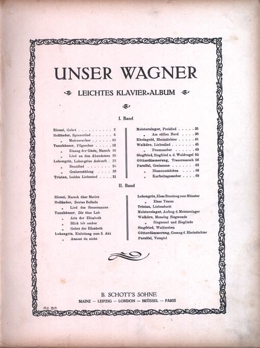 Unser Wagner. Leichtes Klavier-Album