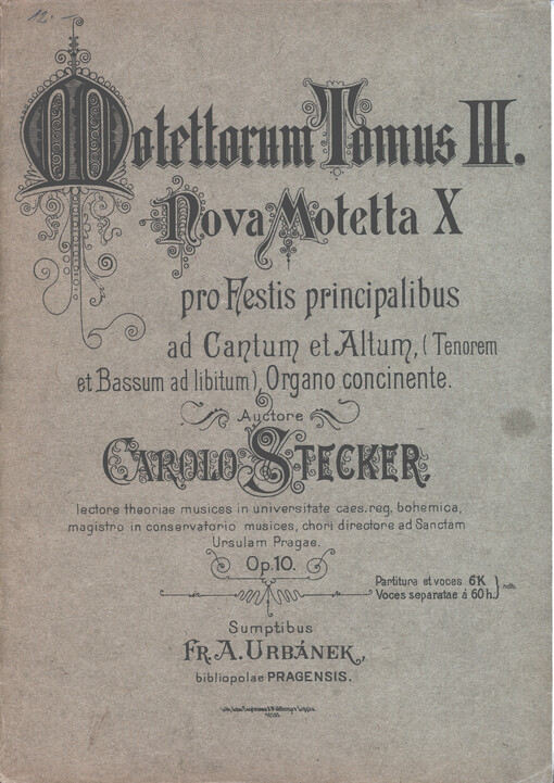 Motettorum. Tomus III., Nova motetta X