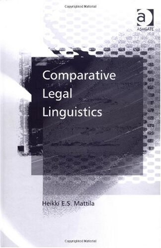 Comparative Legal Linguistics