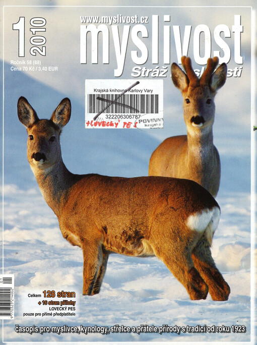 Myslivost : odborný časopis pro lidovou myslivost