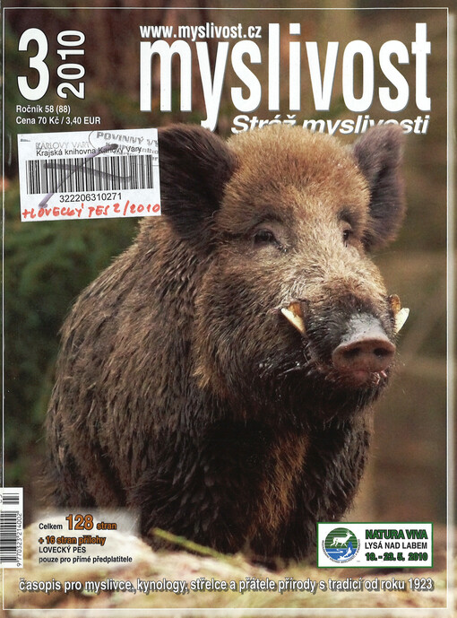 Myslivost : odborný časopis pro lidovou myslivost