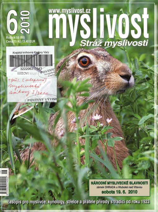 Myslivost : odborný časopis pro lidovou myslivost