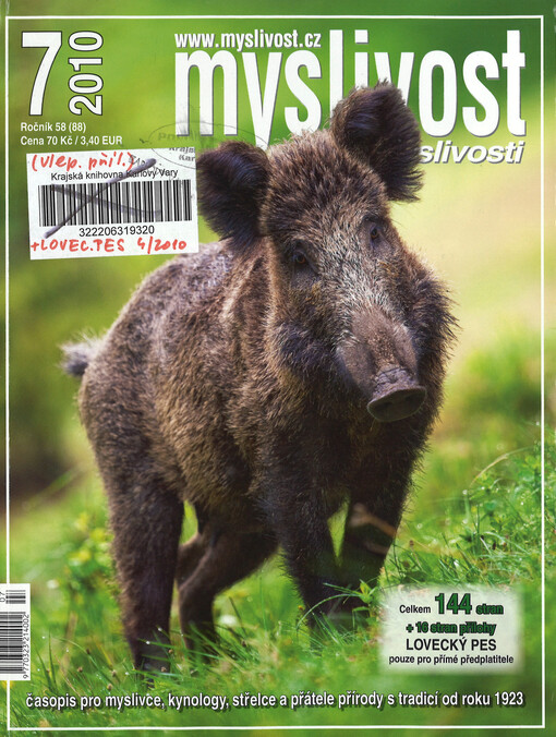 Myslivost : odborný časopis pro lidovou myslivost