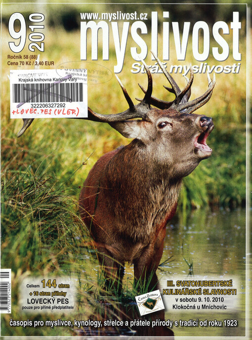 Myslivost : odborný časopis pro lidovou myslivost