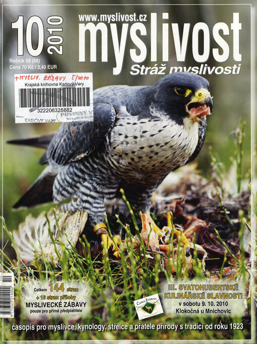 Myslivost : odborný časopis pro lidovou myslivost