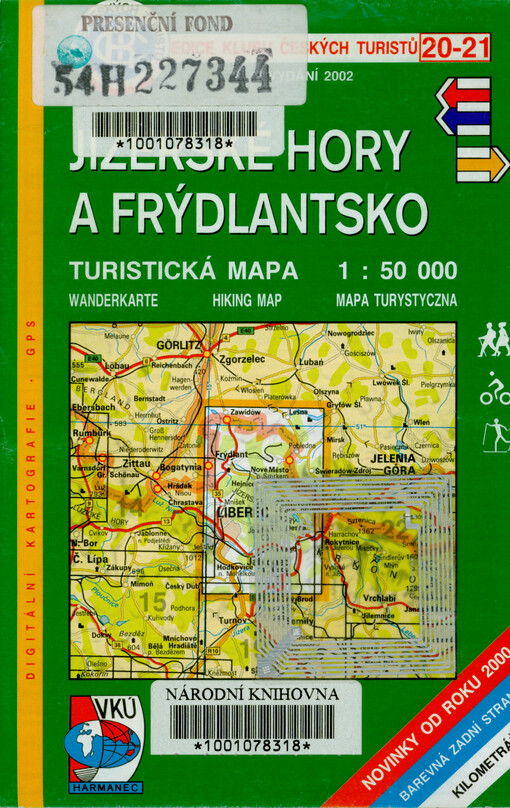 Jizerské hory a Frýdlantsko : turistická mapa 1:50 000